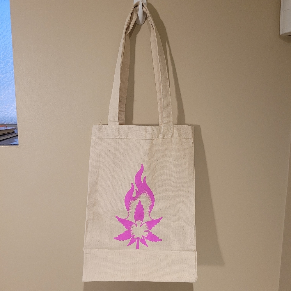 Pink Kush Canvas Tote NWOT